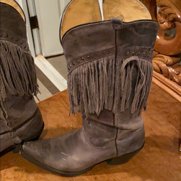 Tony Lama fringe cowboy boots - Picture 4 of 8